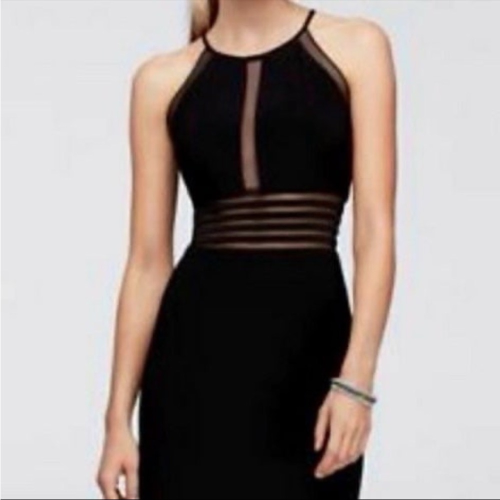 Elegant Black Halter Dress